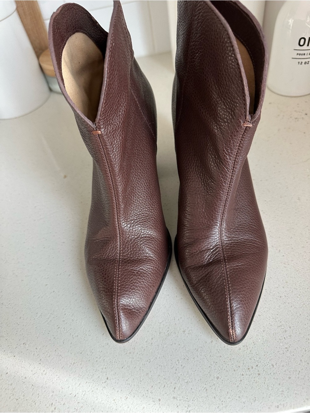 Splendid Pointed Toe Ankle Boots - Brown